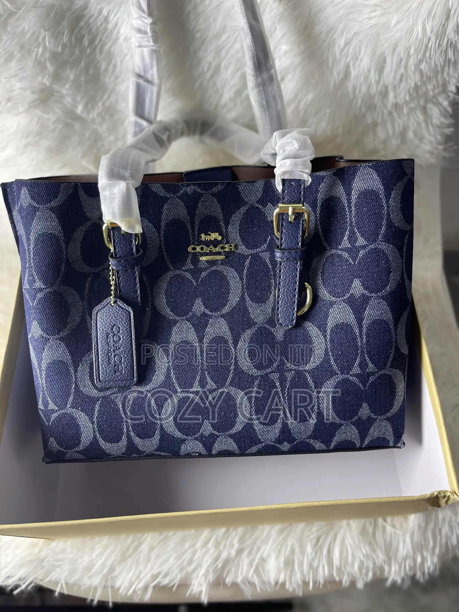 Coach Bag With Teddy Bear Charm