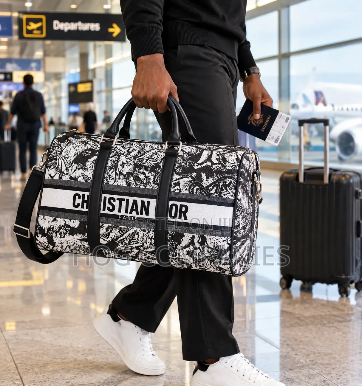 16' Christian Dior Travel Duffel Bag Luggage- Fast Delivery in 2hrs