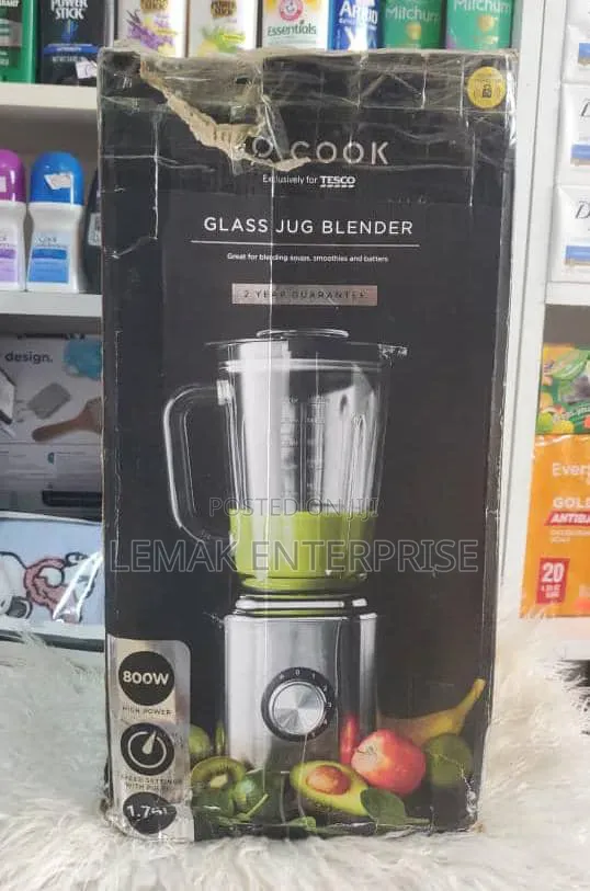 Tesco Go Cook Glass Jug Blender 800W and 1.75L From UK