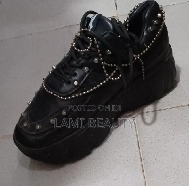 Black High Top Sneakers Size 39