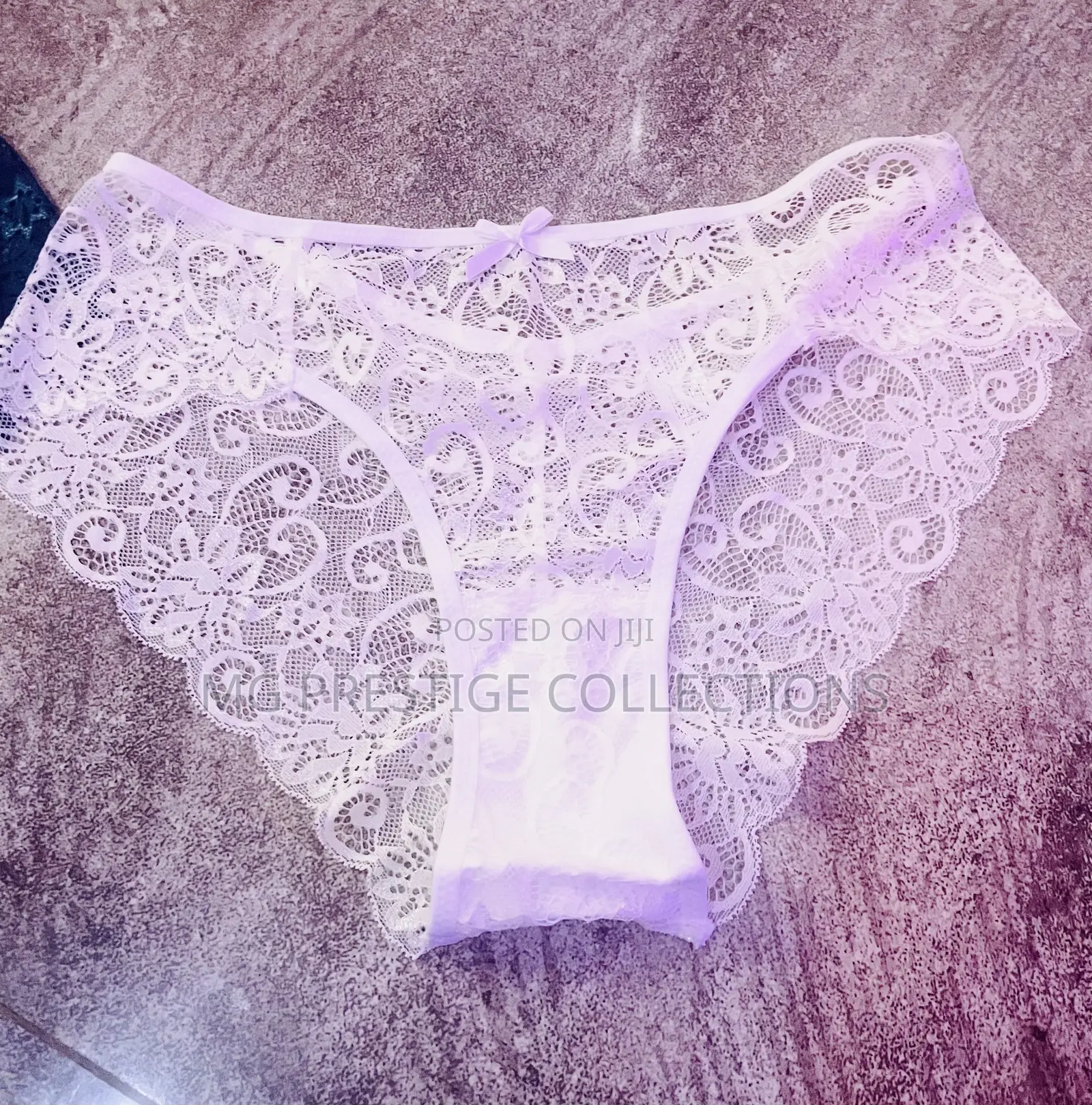 Ladies Sexy White Full Lace Panty - Size L