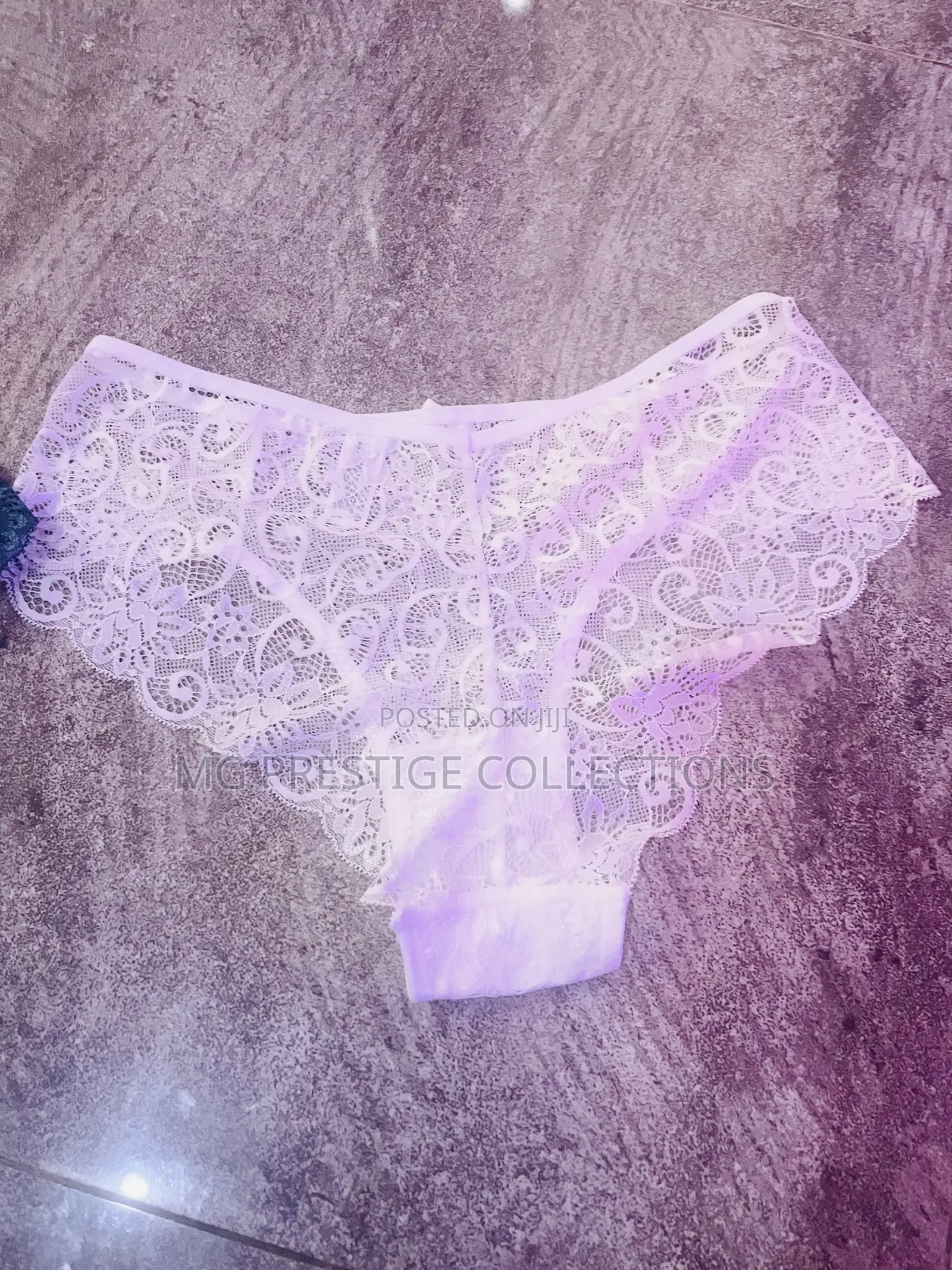 Ladies Sexy White Full Lace Panty - Size L