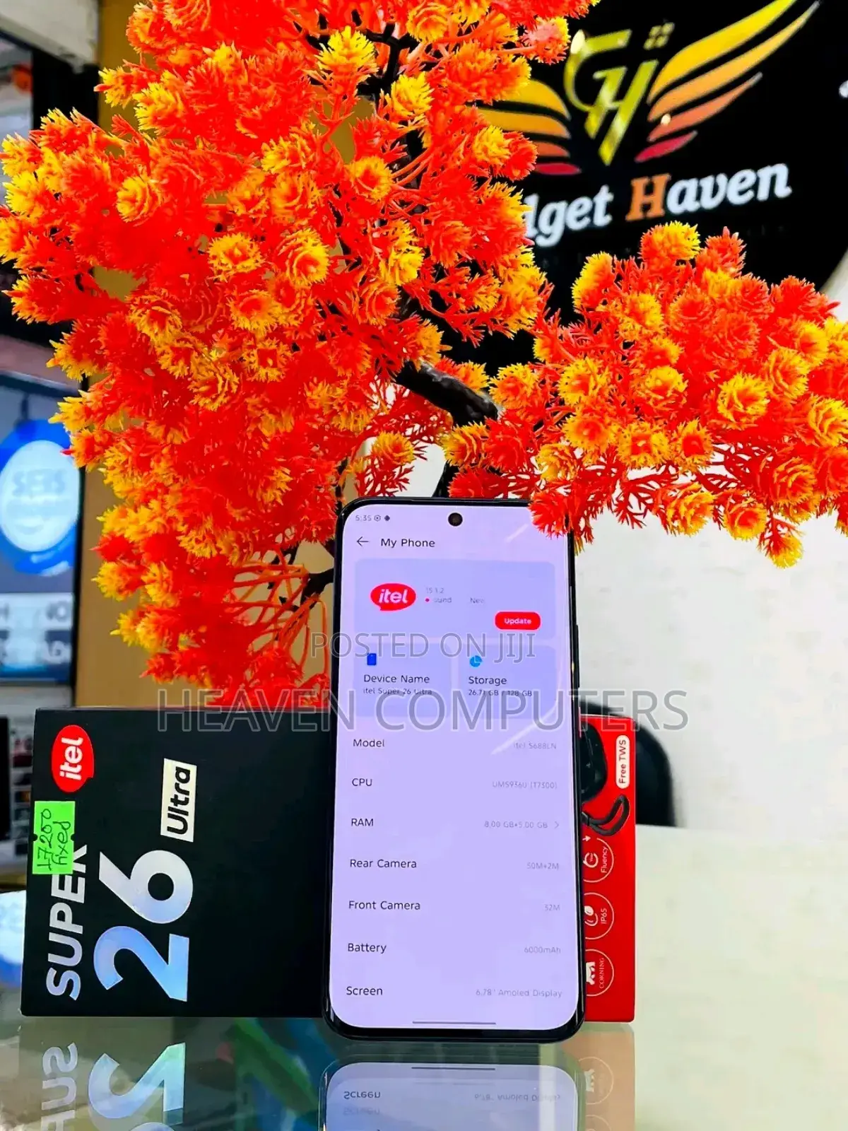 New Itel Super 26 Ultra 128 GB Black