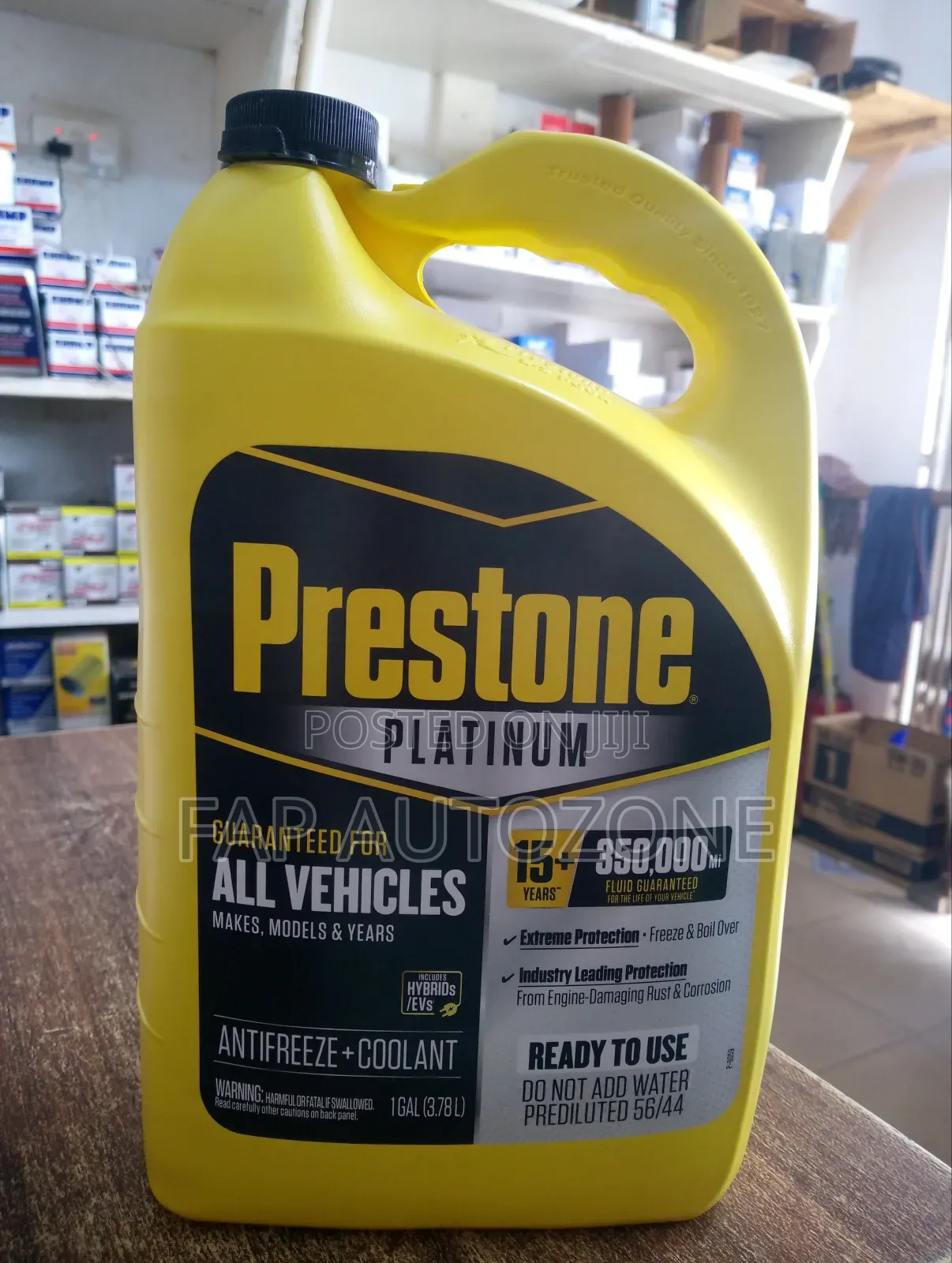 Superior Prestone Platinum Coolant Antifreeze for All Cars From USA