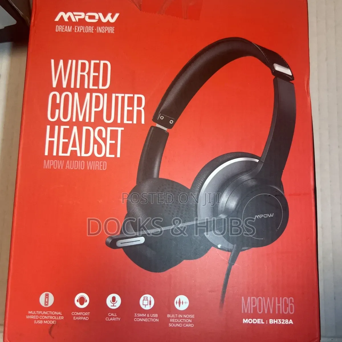 Mpow HC6 USB Headset (Unidirectional Noise-Reduction Microphone)