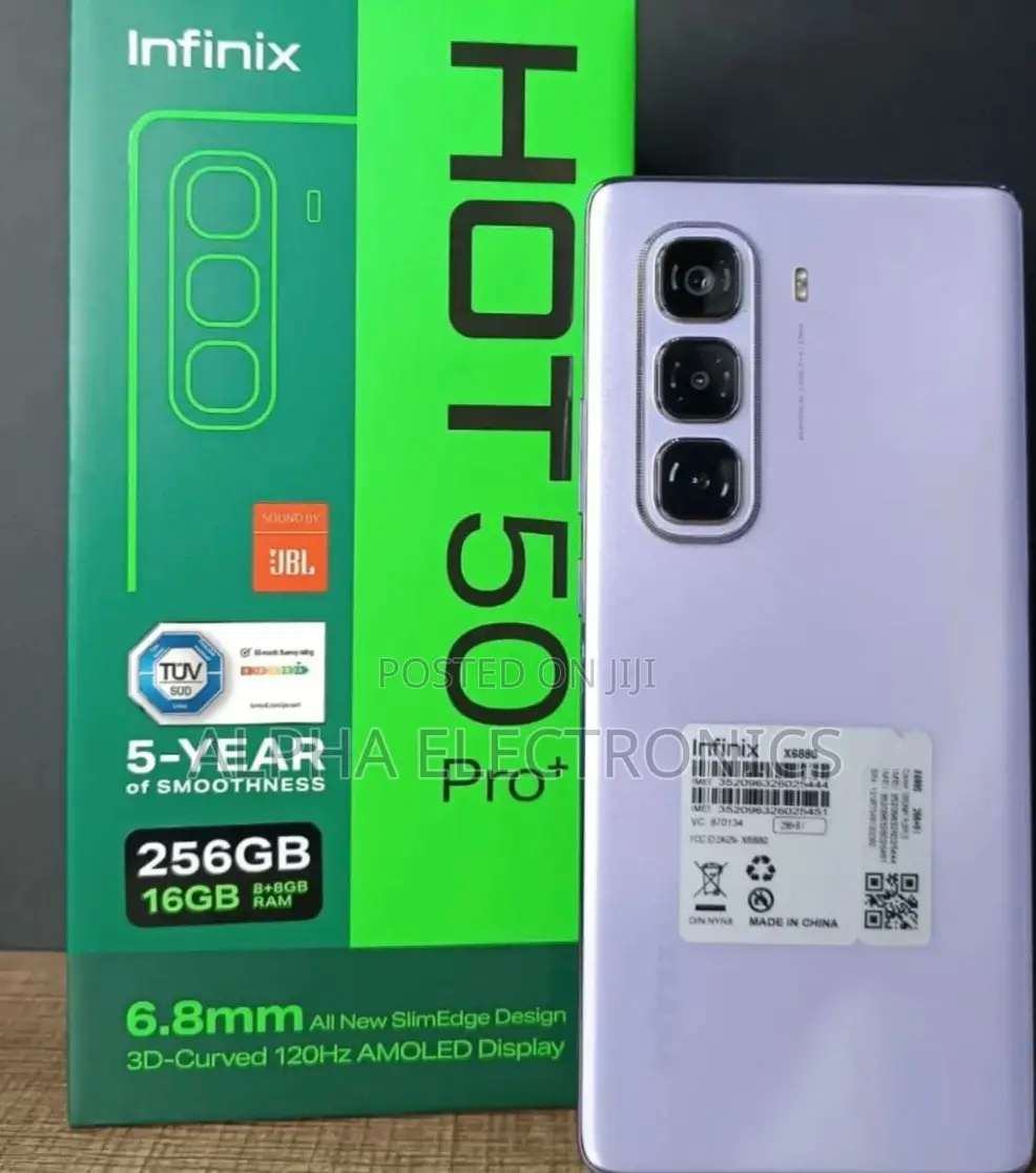 New Infinix Hot 50 Pro+ 4G 256 GB Purple