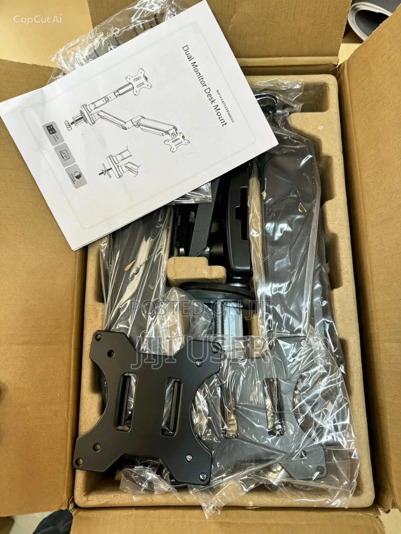 DIOVODER Dual Monitor Stand - Full Adjustable Monitor Desk Mount