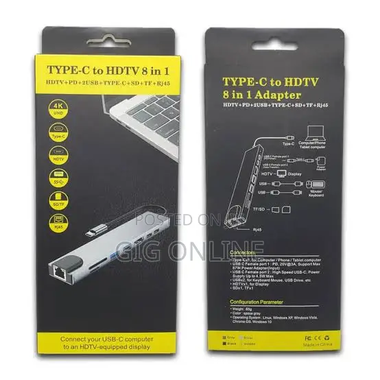 8-in-1 USB Type-C Multiport Adapter