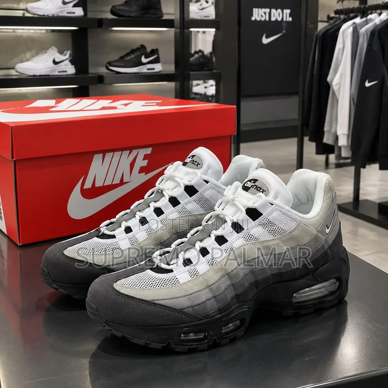 Nike Air Max 95 Big Bubble OG – Granite Black Layered Sneakers