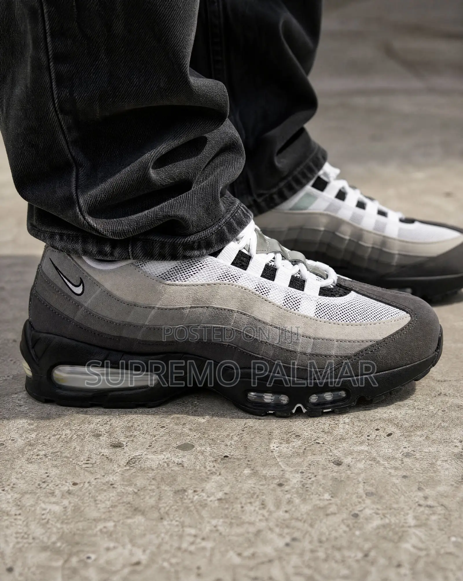 Nike Air Max 95 Big Bubble OG – Granite Black Layered Sneakers