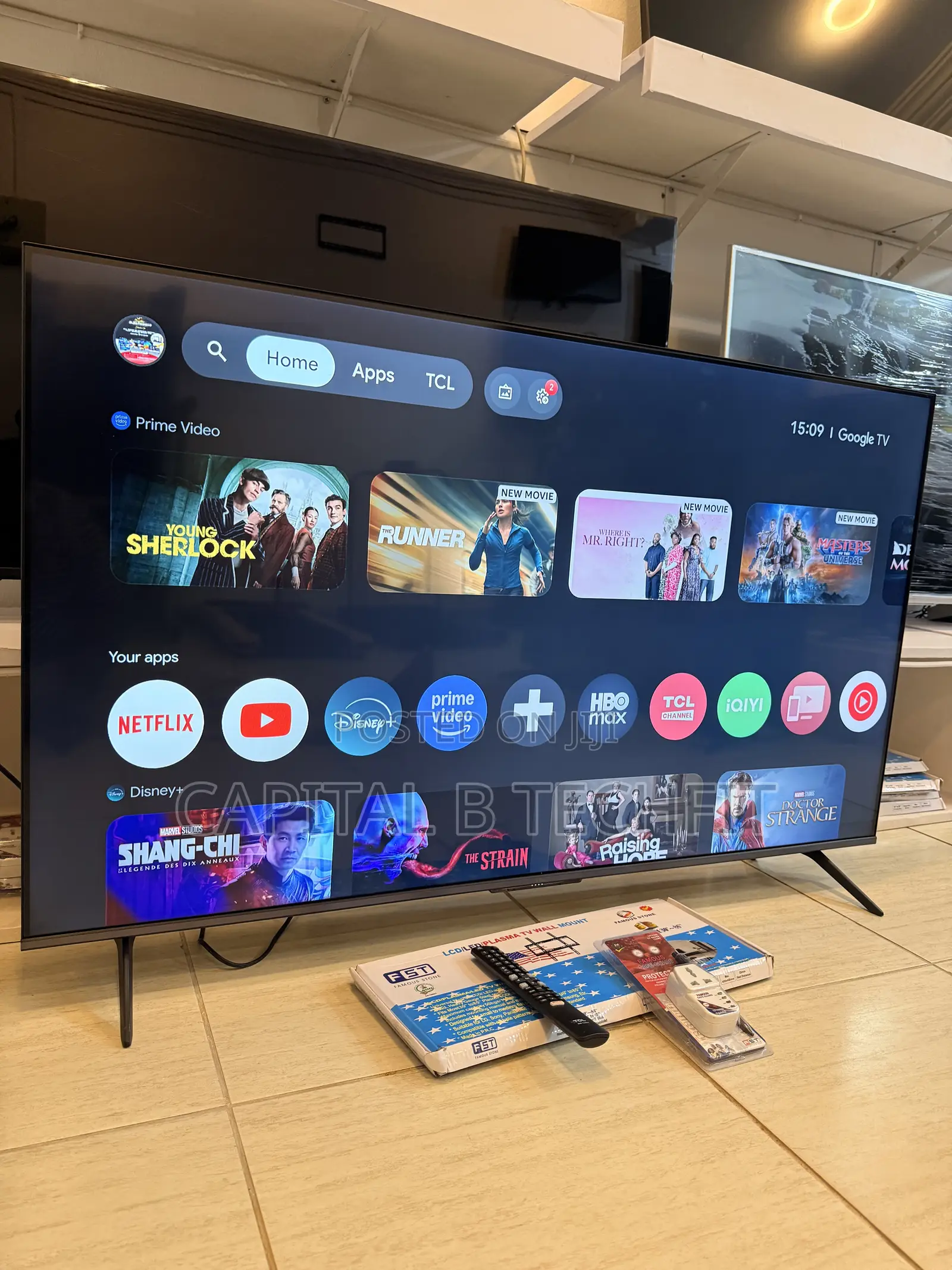 European Standard 55inches Full Digital Qled TCL Google TV