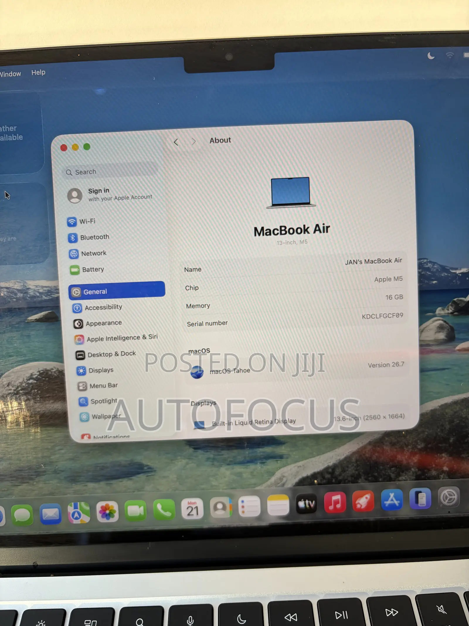 Laptop Apple MacBook Air 2026 M5 16GB Apple M5 SSD 512GB