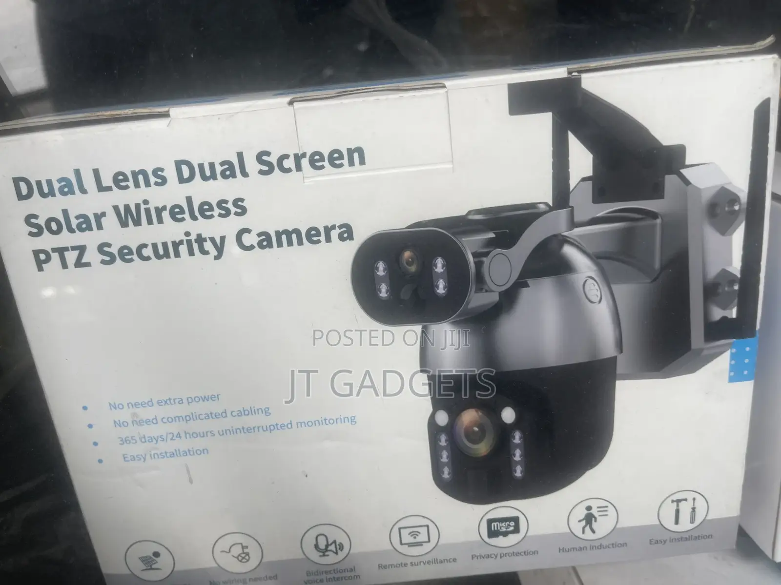 Dual Lens Dual Screen Wireless PTZ Security Camera