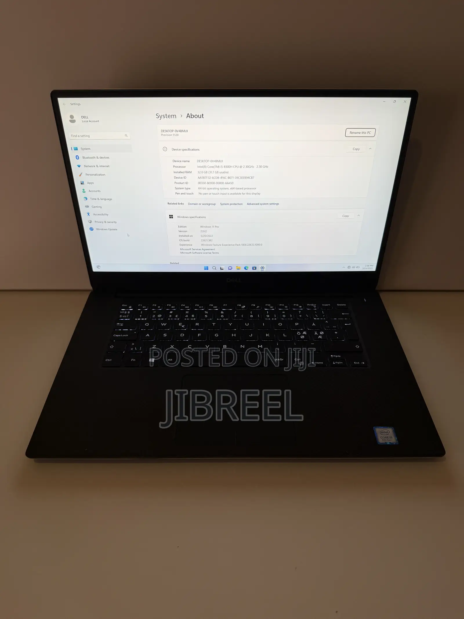 Laptop Dell Precision 5530 32GB Intel Core i5 SSD 512GB