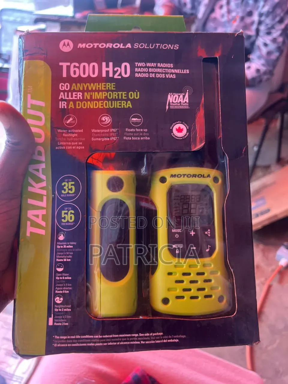 Motorola T600 H2O Waterproof Two-Way Radio Walkie Talkie – 2pcs