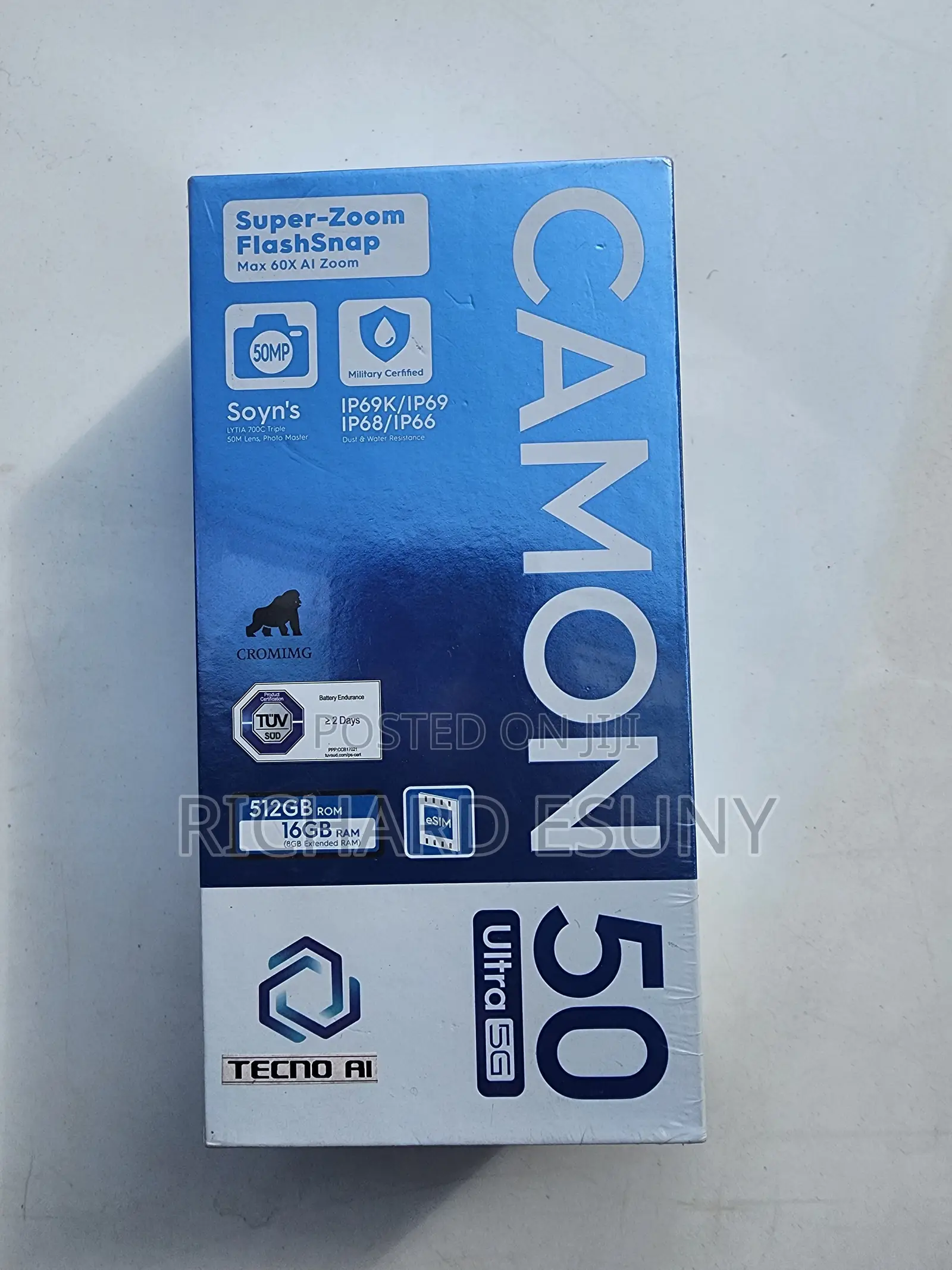 New Tecno Camon 50 Ultra 512 GB Black