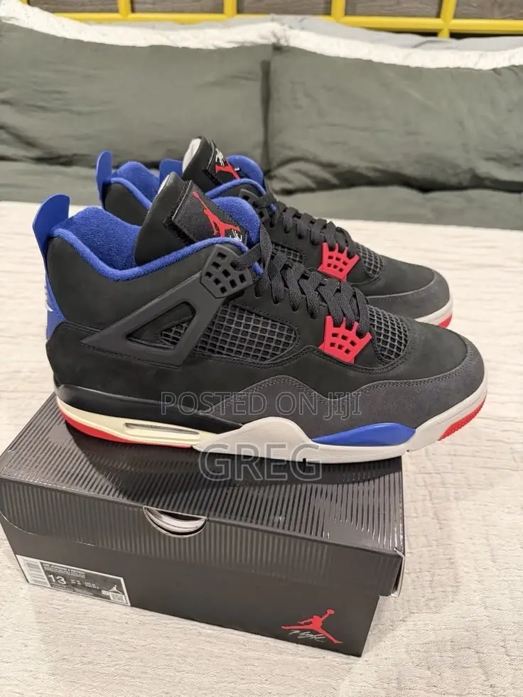 Jordan 4 (Black,red and Blue)