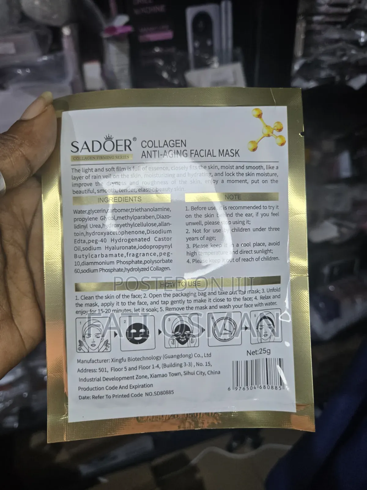 Collagen Anti-Aging, Anti- Wrinkles, Glass Skin Facial Mask