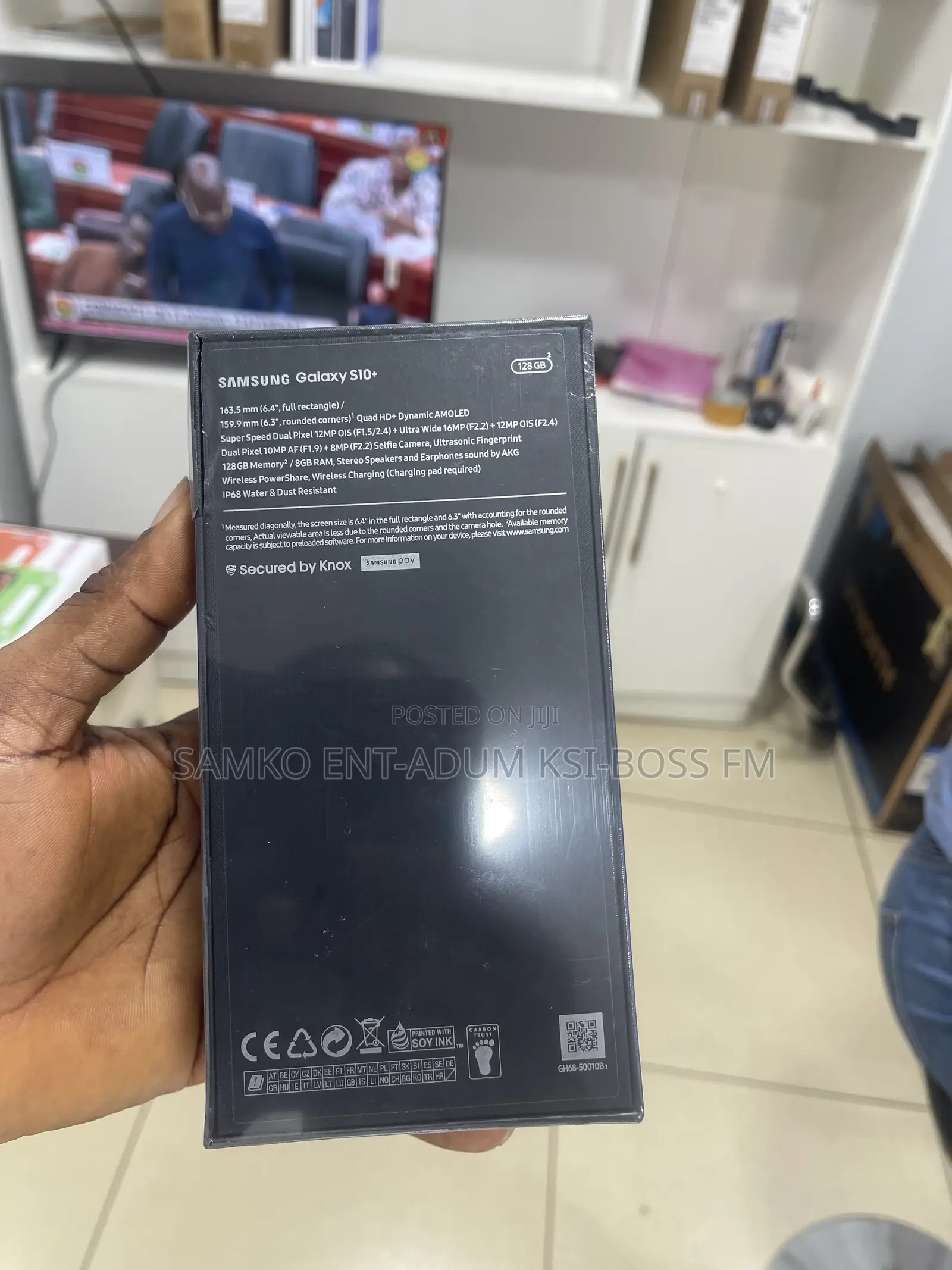 New Samsung Galaxy S10 Plus 128 GB Black