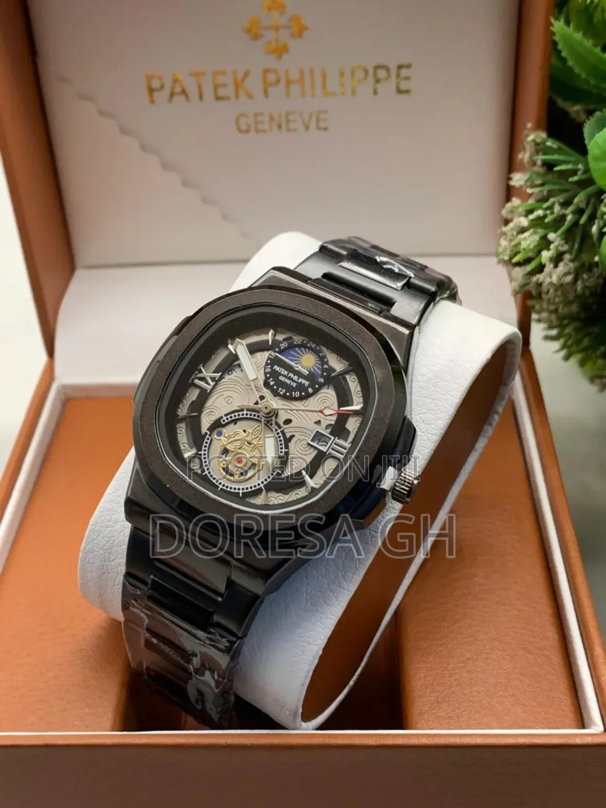 Patek Philippe Geneva Stainless Steel Watch for Men