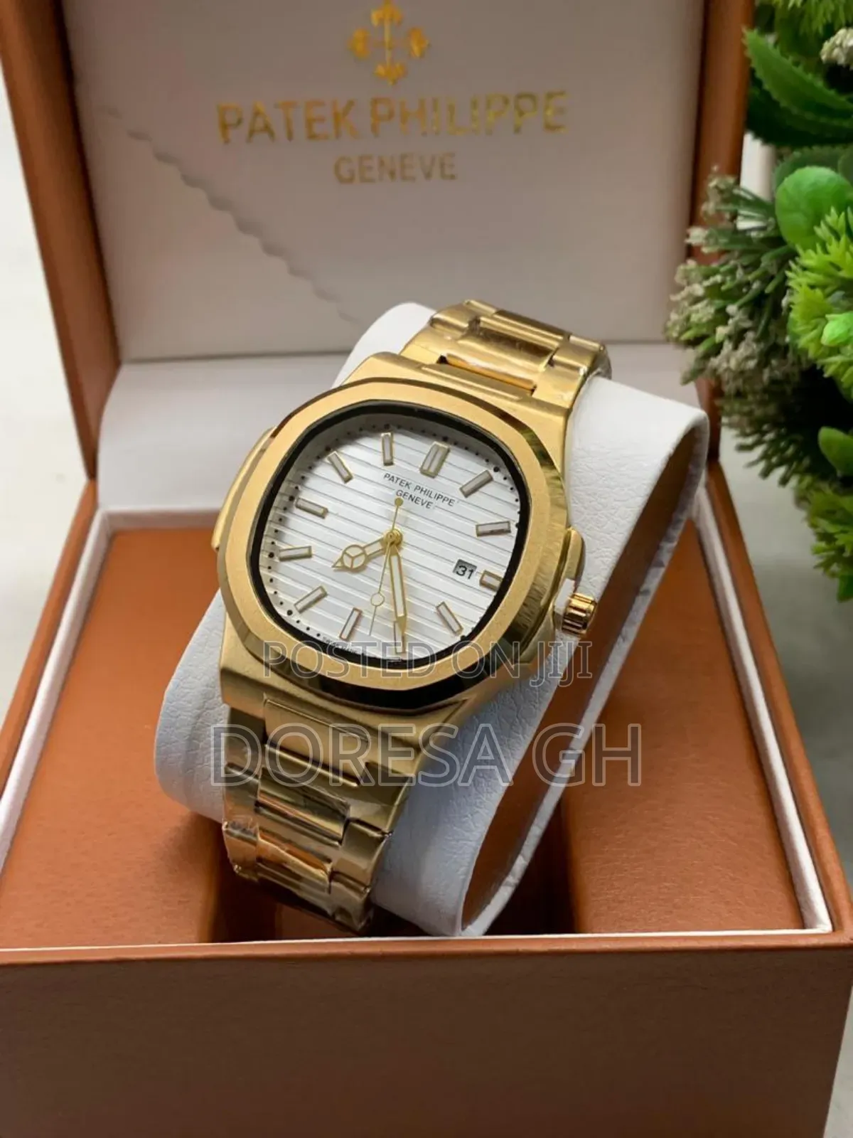 Patek Philippe Geneva Stainless Steel Watch for Men