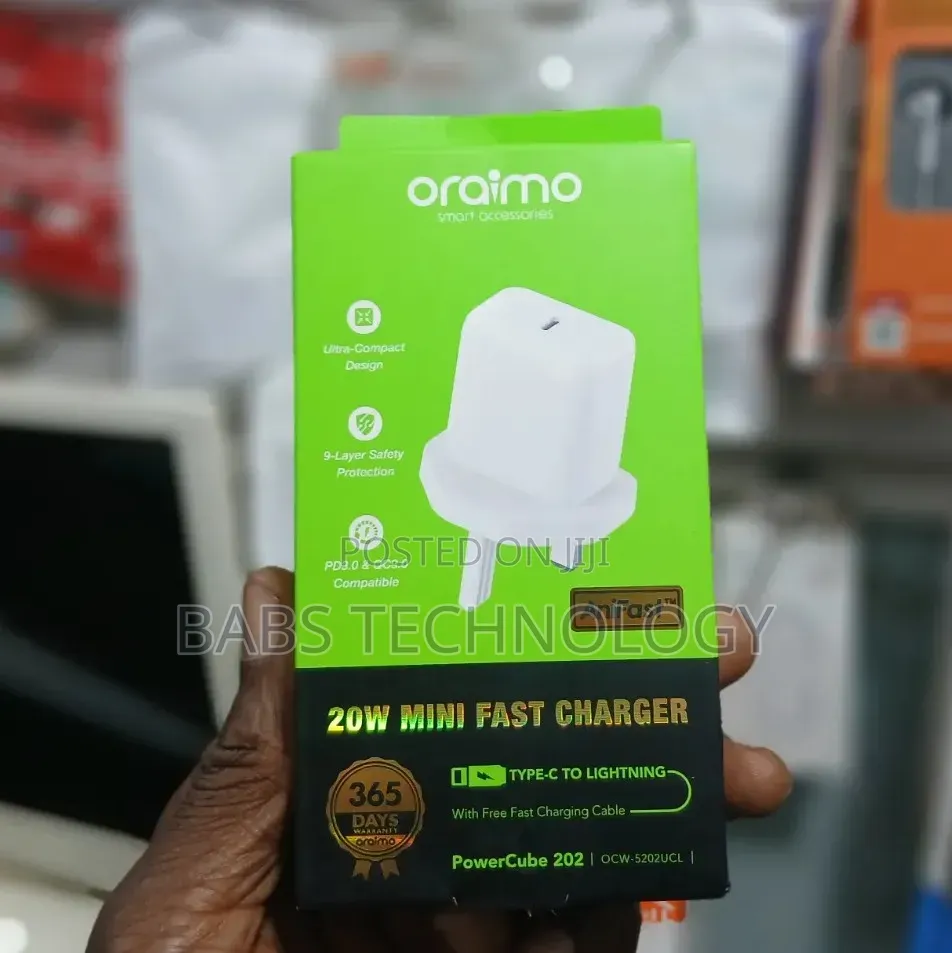 Oraimo 20W Mini Super Fast Charger