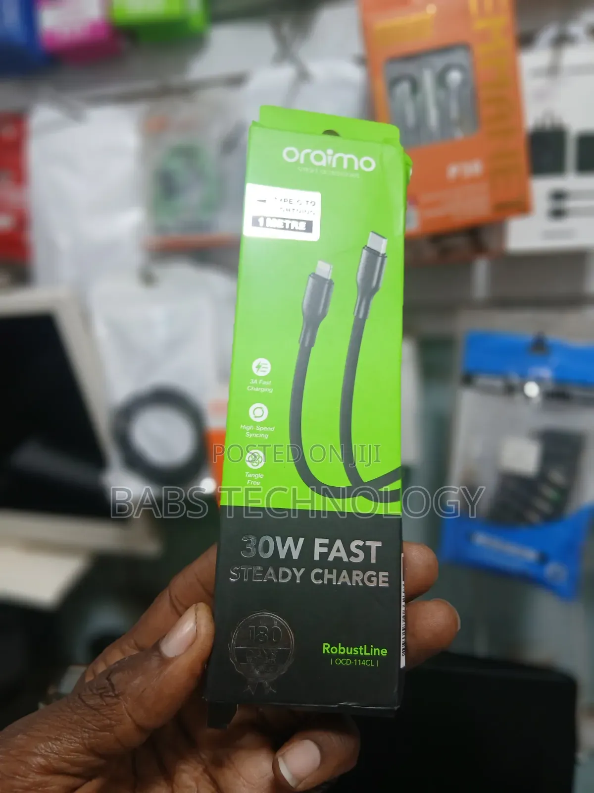 30W Oraimo iPhone Cable