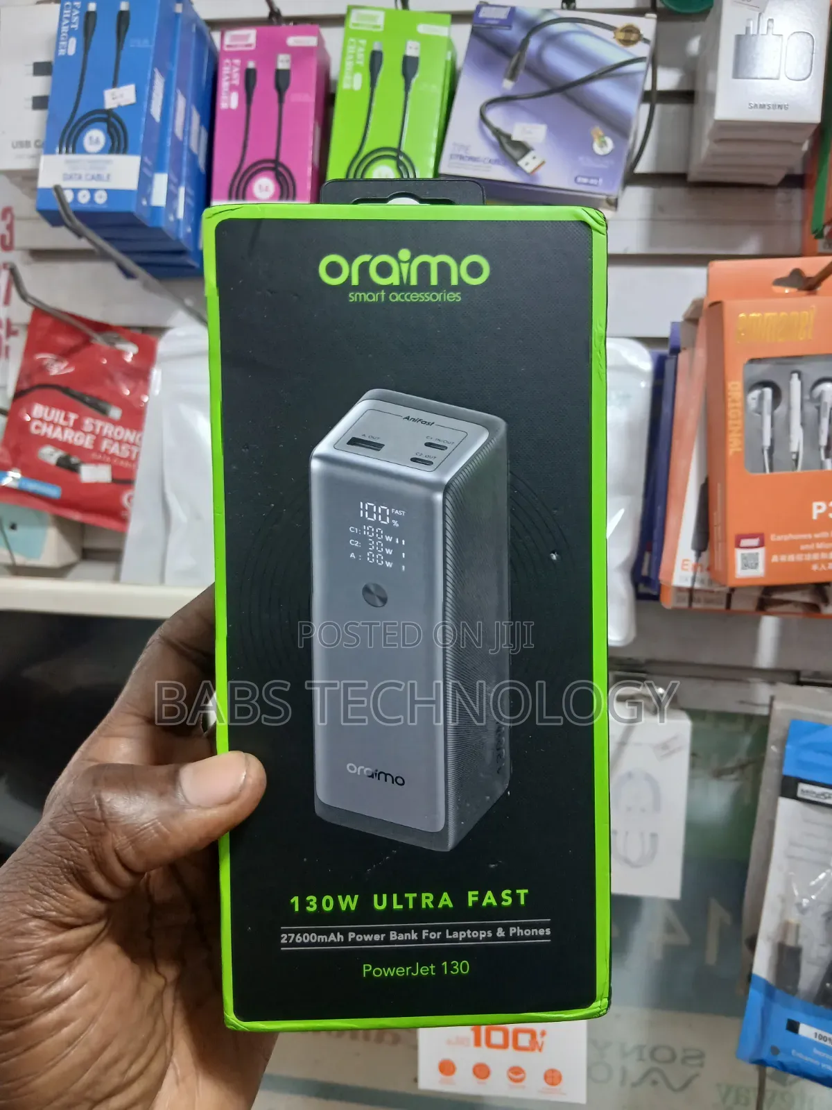 Oraimo PowerJet 130 — 27,600mAh | 130W Ultra-Fast