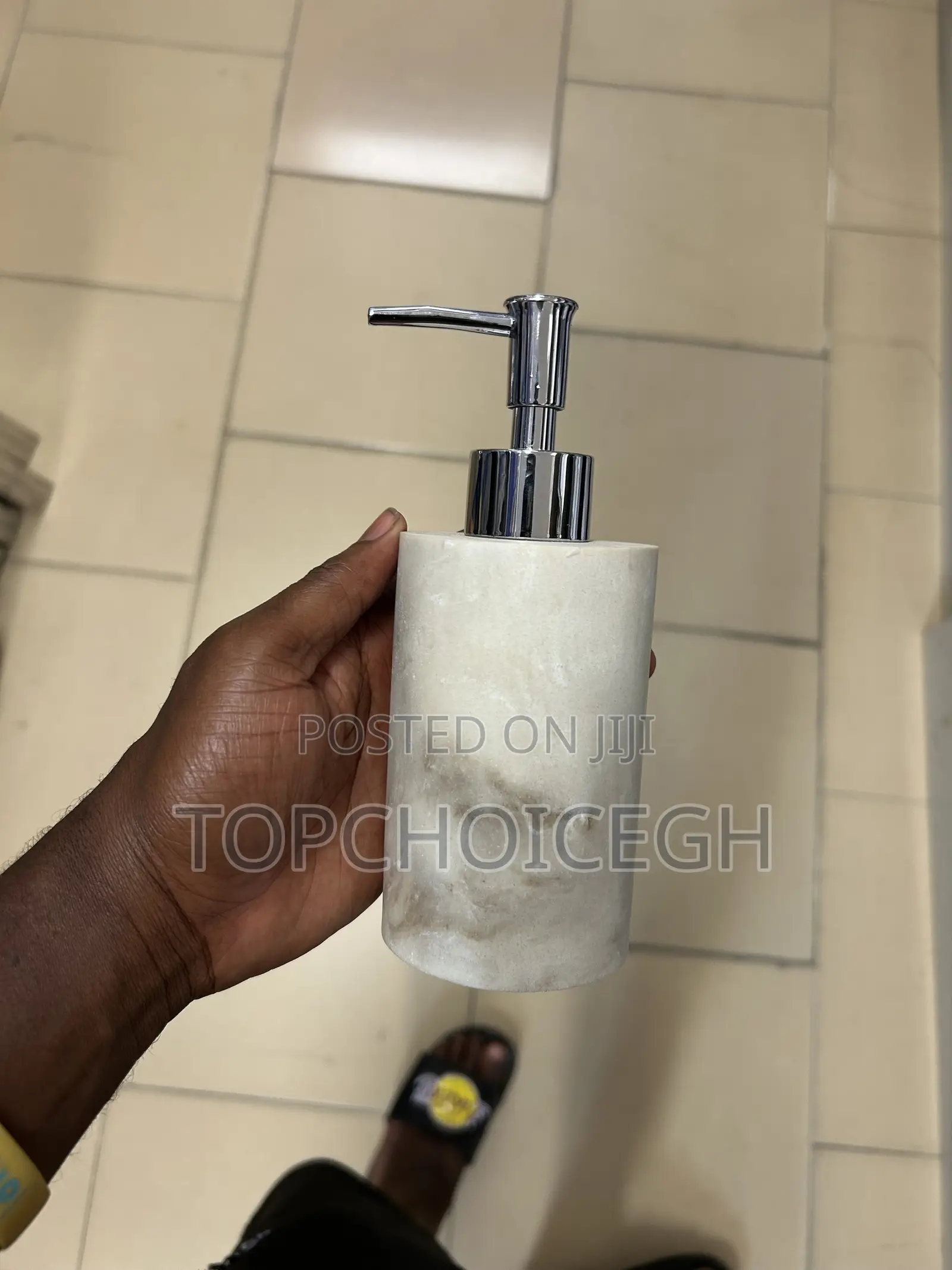 Luxury Marble Pattern Soap Dispenser Organizer Set With Lid