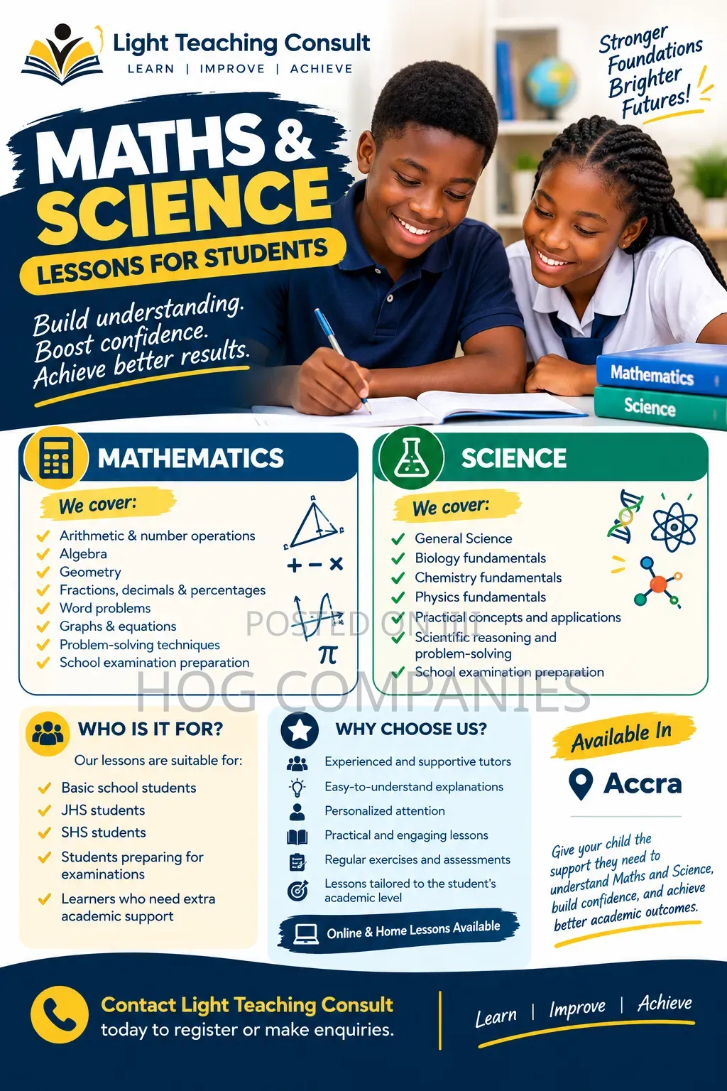 Mathematics Science Home Tutor | JHS SHS | Kasoa