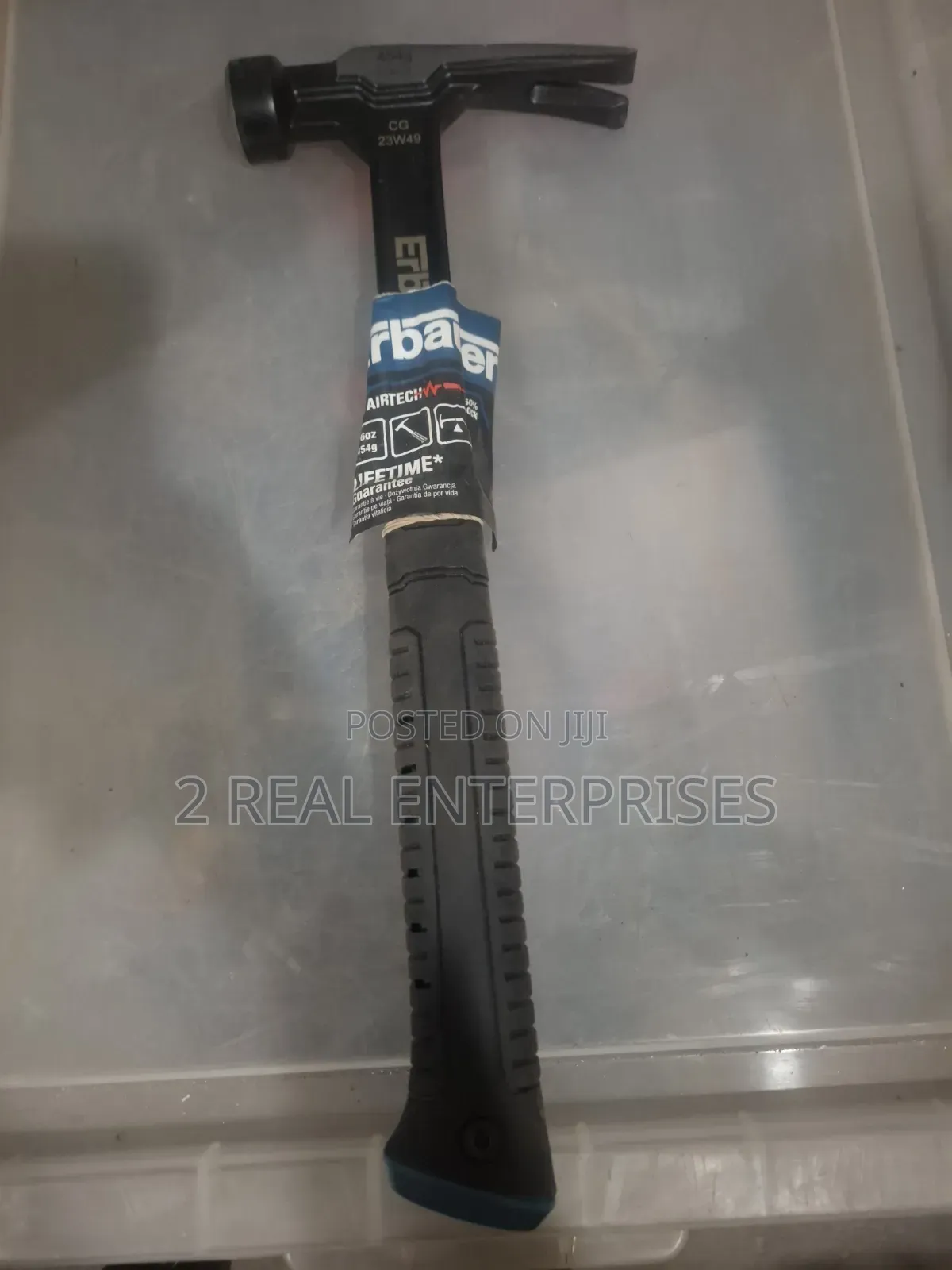 Erbauer 16oz 454g Steel Rip Claw Hammer W/ AirTech Anti-Vibration Grip