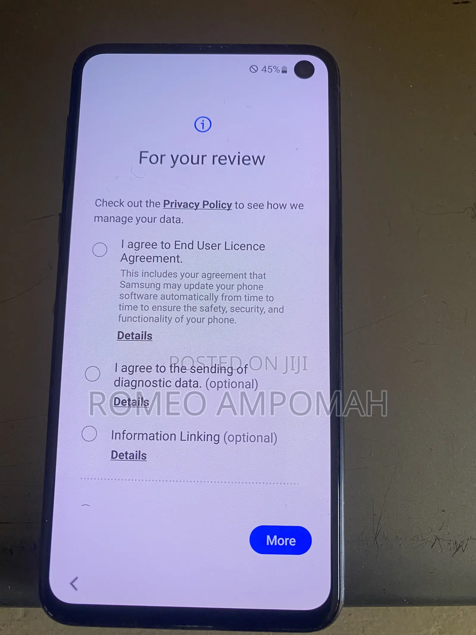 Samsung Galaxy S10e 128 GB Silver