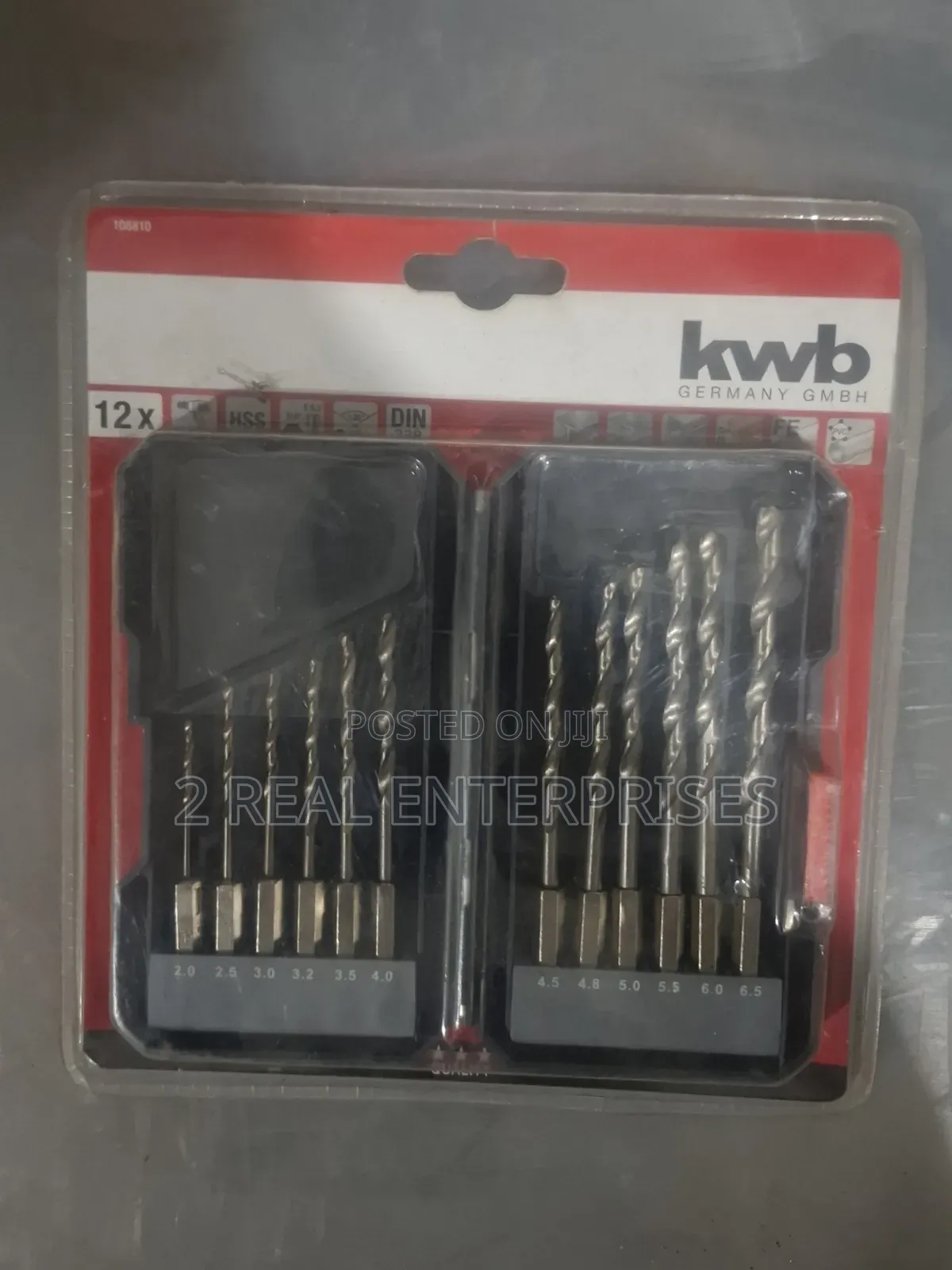 KWB Germany HSS Metal Drill Bit Set 12-Piece (108810)