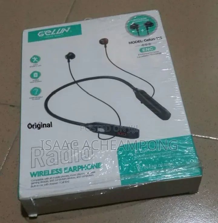 Bluetooth Necklace Earphone With Radio Receiver