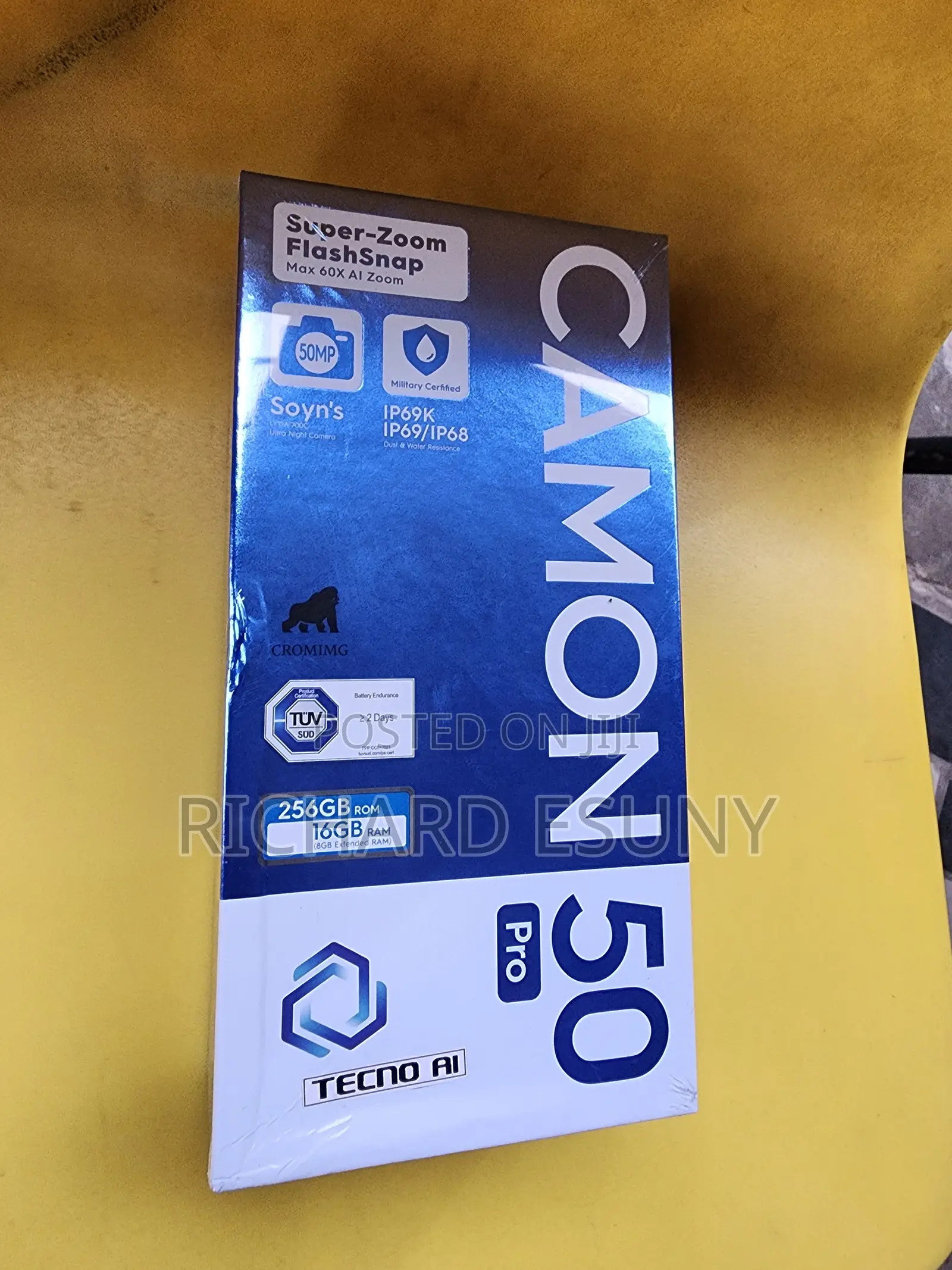 New Tecno Camon 50 Pro 256 GB Black