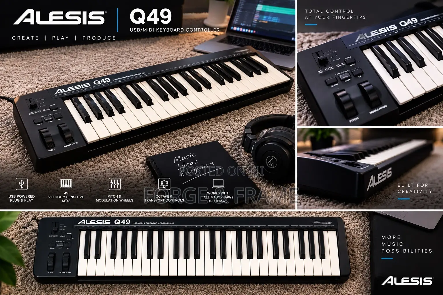 Alesis Q49 Studio Midi Keyboard
