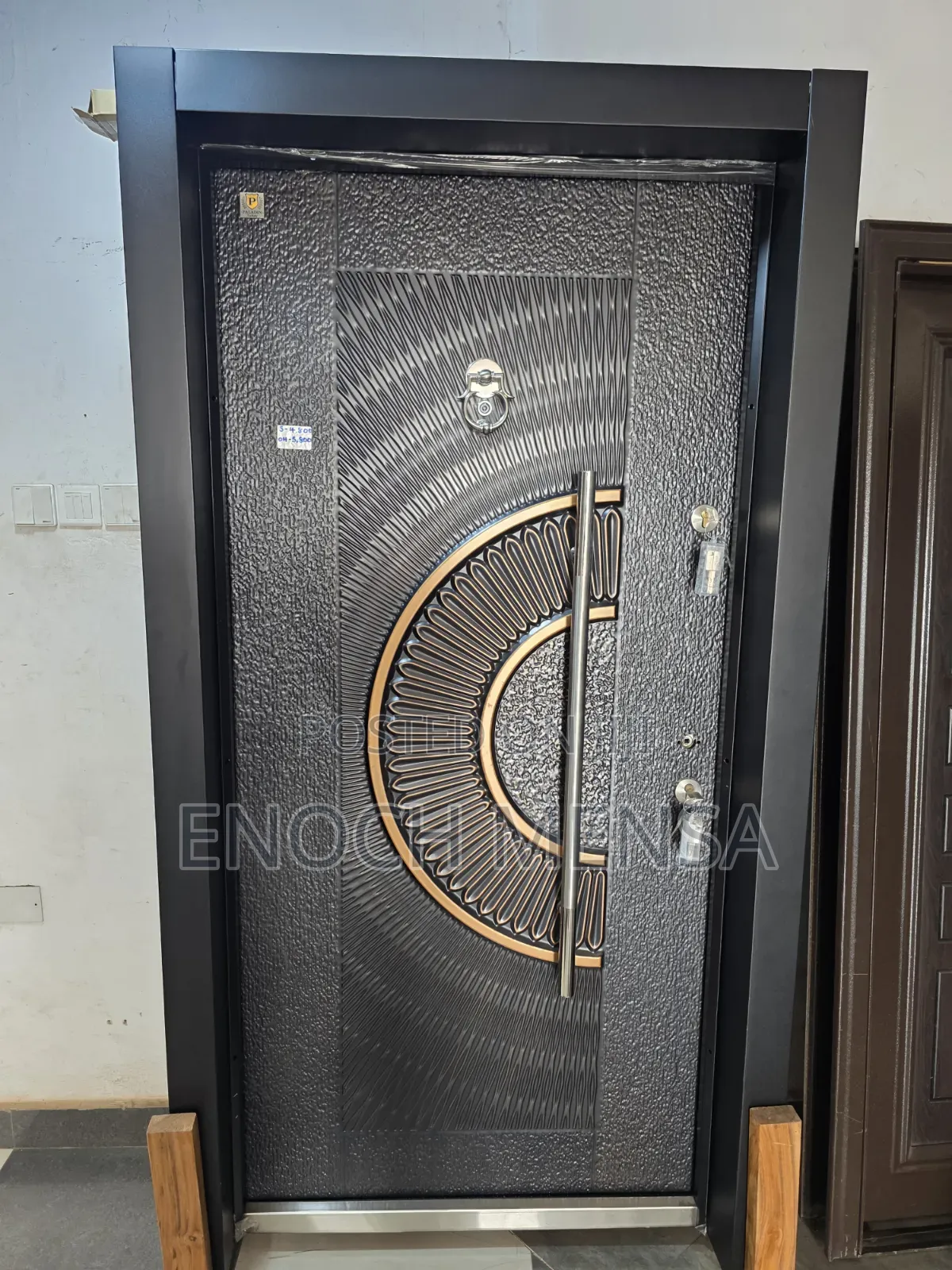Heavy Steel Bullet Proof Door.