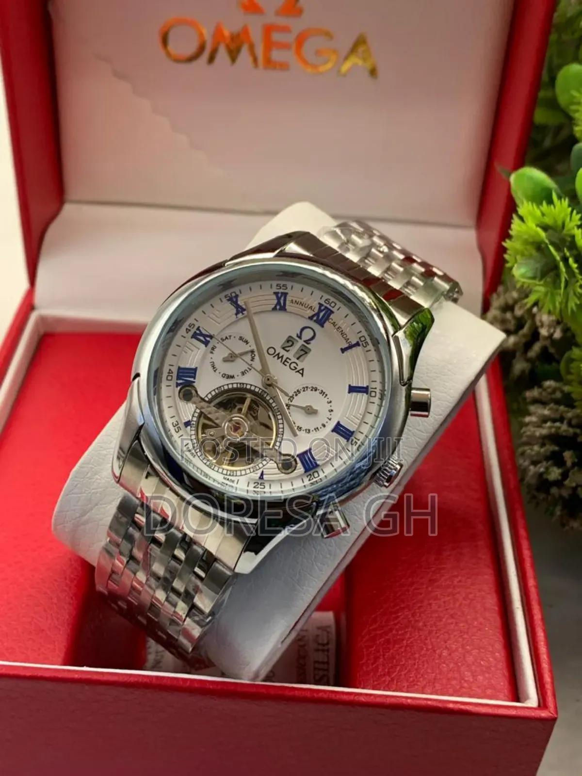 Omega Automatic Stainless Steel Watch for Men – Classic Wristwatch