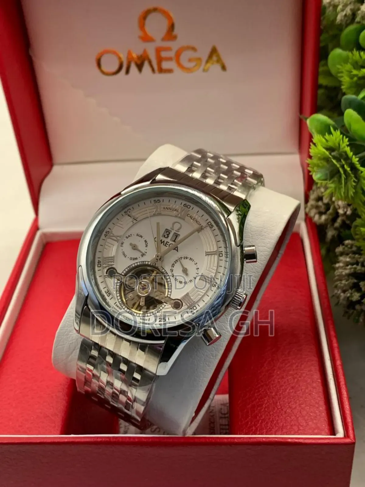 Omega Automatic Stainless Steel Watch for Men – Classic Wristwatch