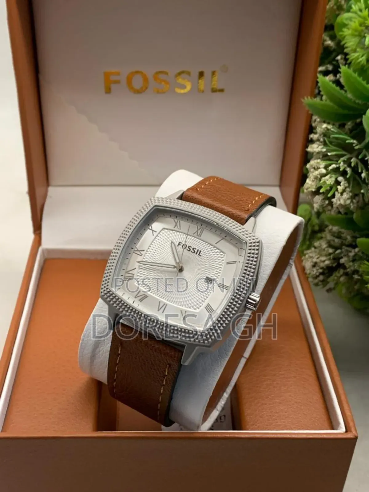 Fossil Men’s Leather Watch – Classic Casual Wristwatch