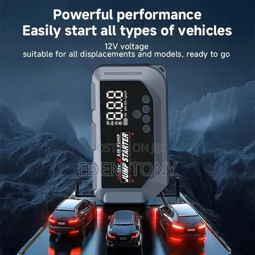 Multifunctional 12V Car Jump Starter and Air Compressor