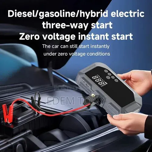Multifunctional 12V Car Jump Starter and Air Compressor
