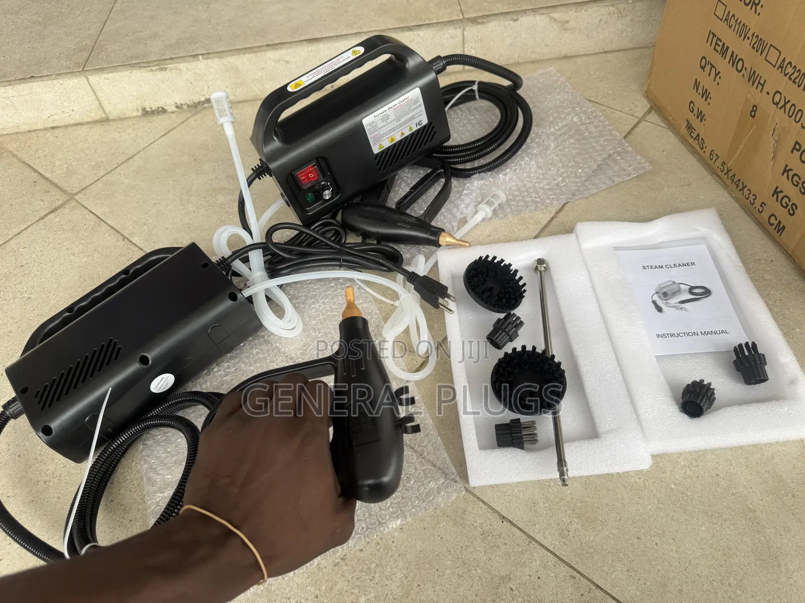Original Commercial Hot Deep Steam Cleaner for Cars, AC, Sofas , Tiles