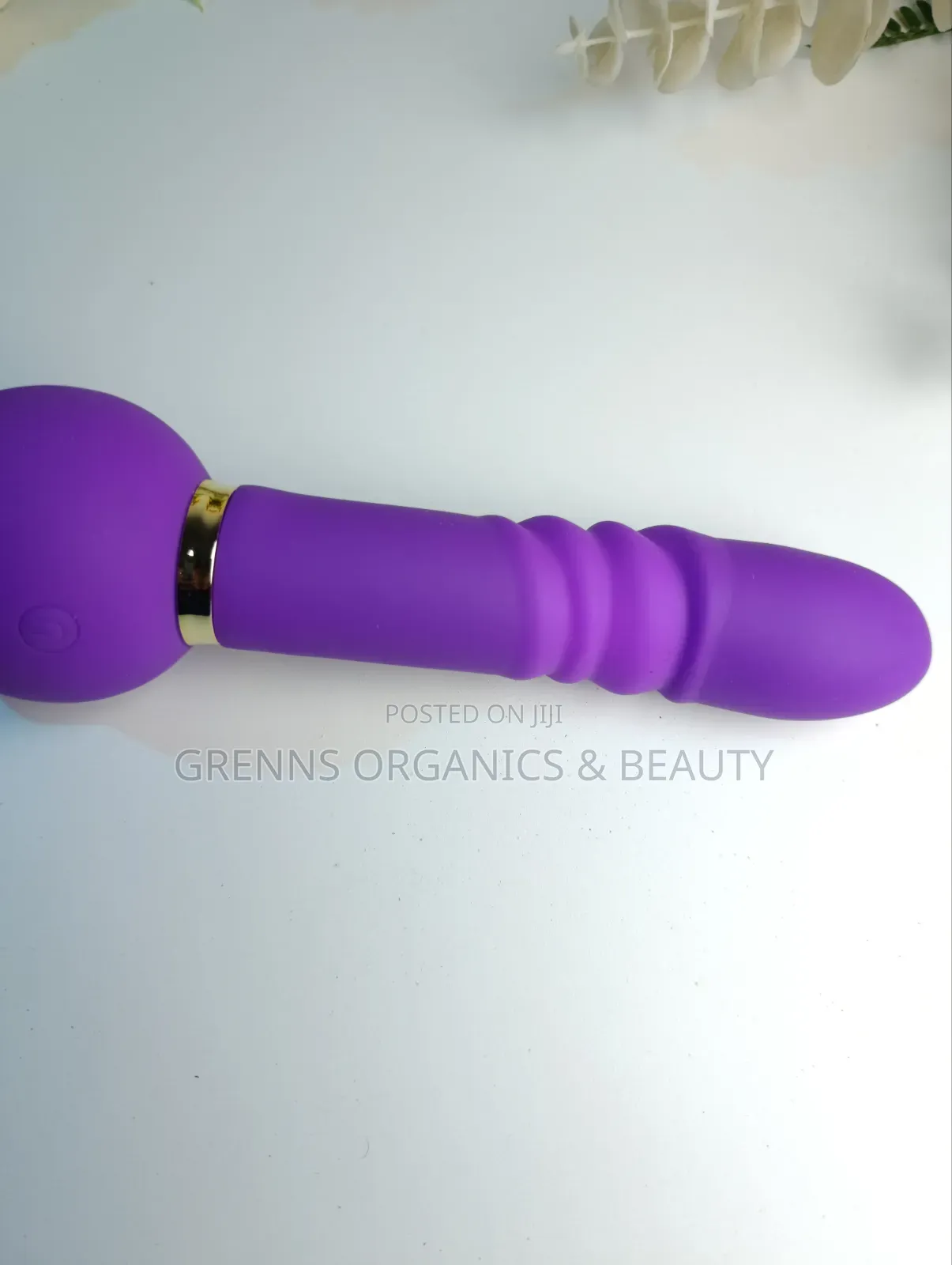 Rose 2in1 Purple Suction Telescopic Dildo Vibrator G-Spot