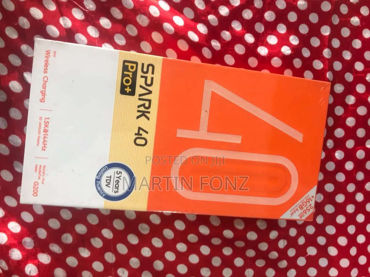 New Tecno Spark 40 Pro+ 256 GB Black