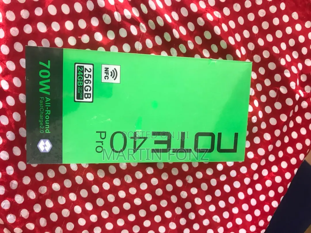 New Infinix Note 40 Pro 5G 256 GB Black