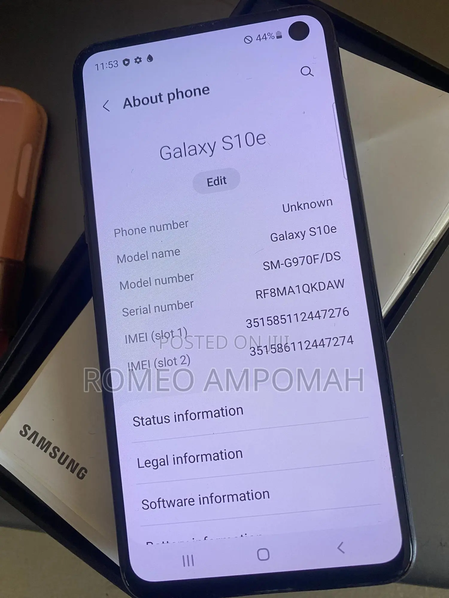 Samsung Galaxy S10e 128 GB Silver