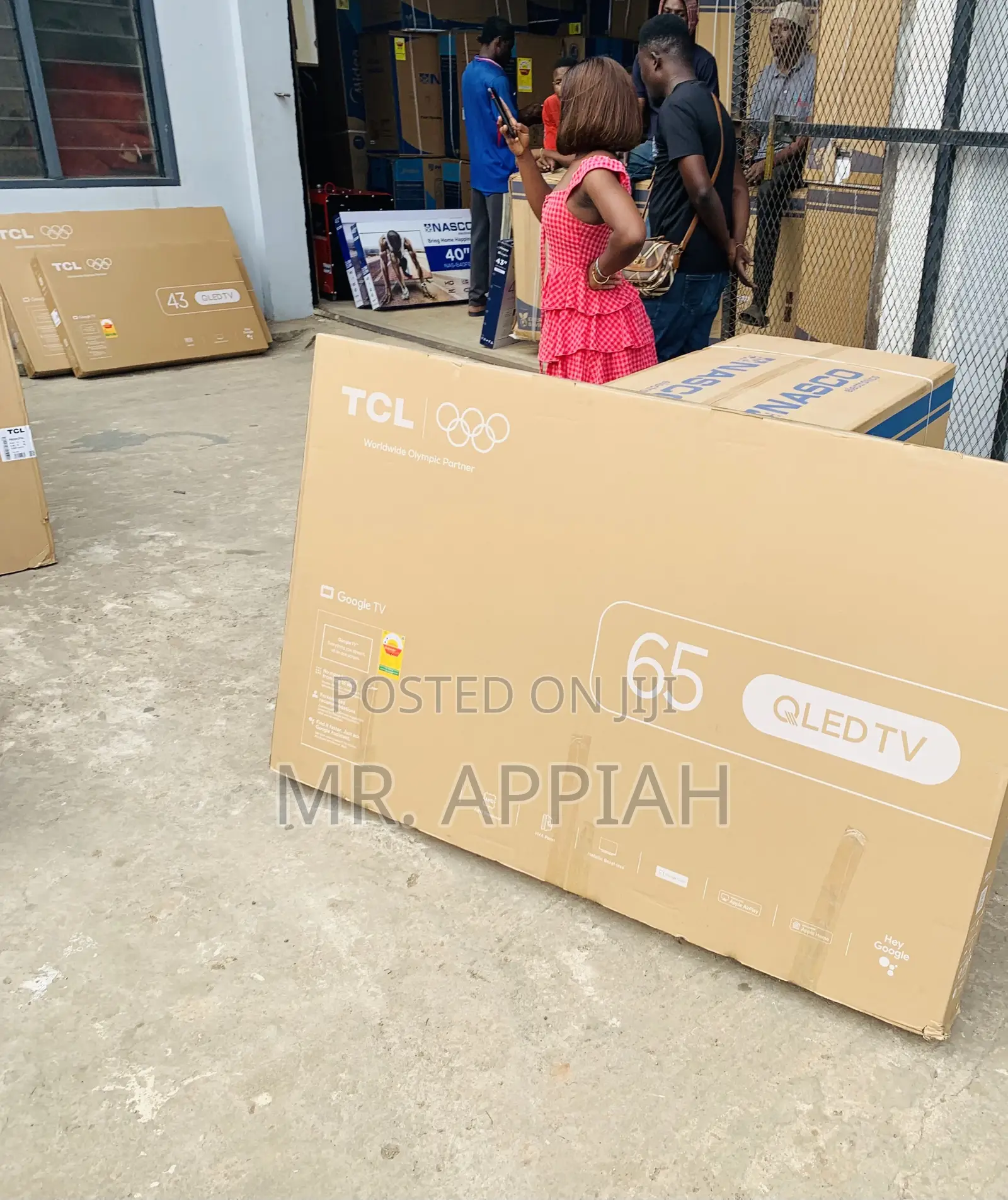 Classic Durable TCL 65” Qled Smart Google Android TV.