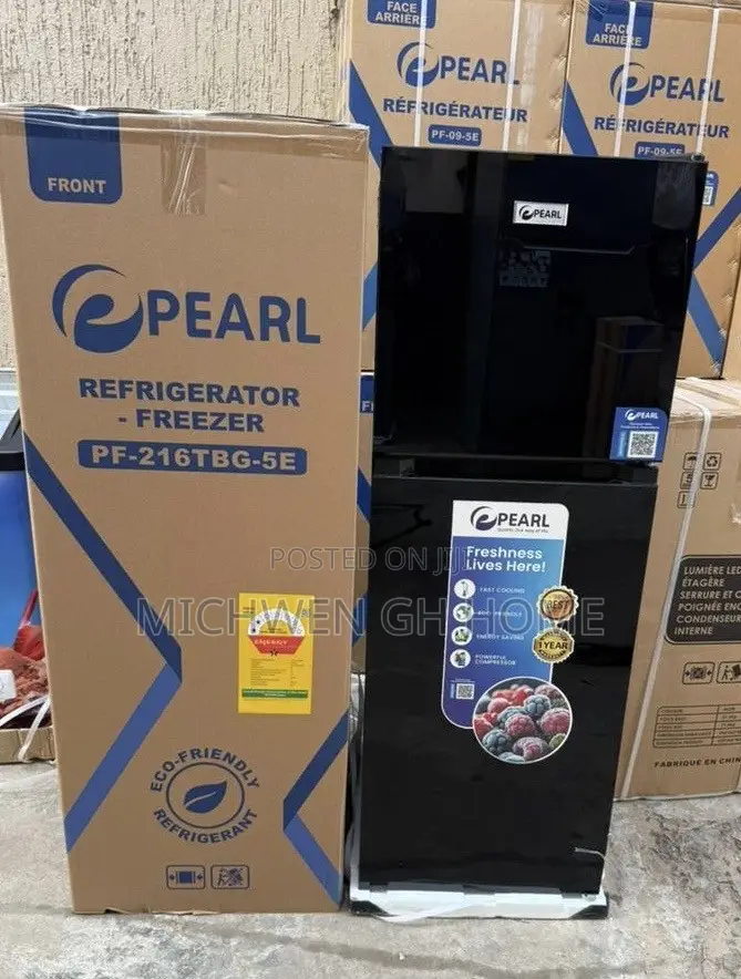 Pearl Fridge 262L With Glass/Mirror Design PF-370