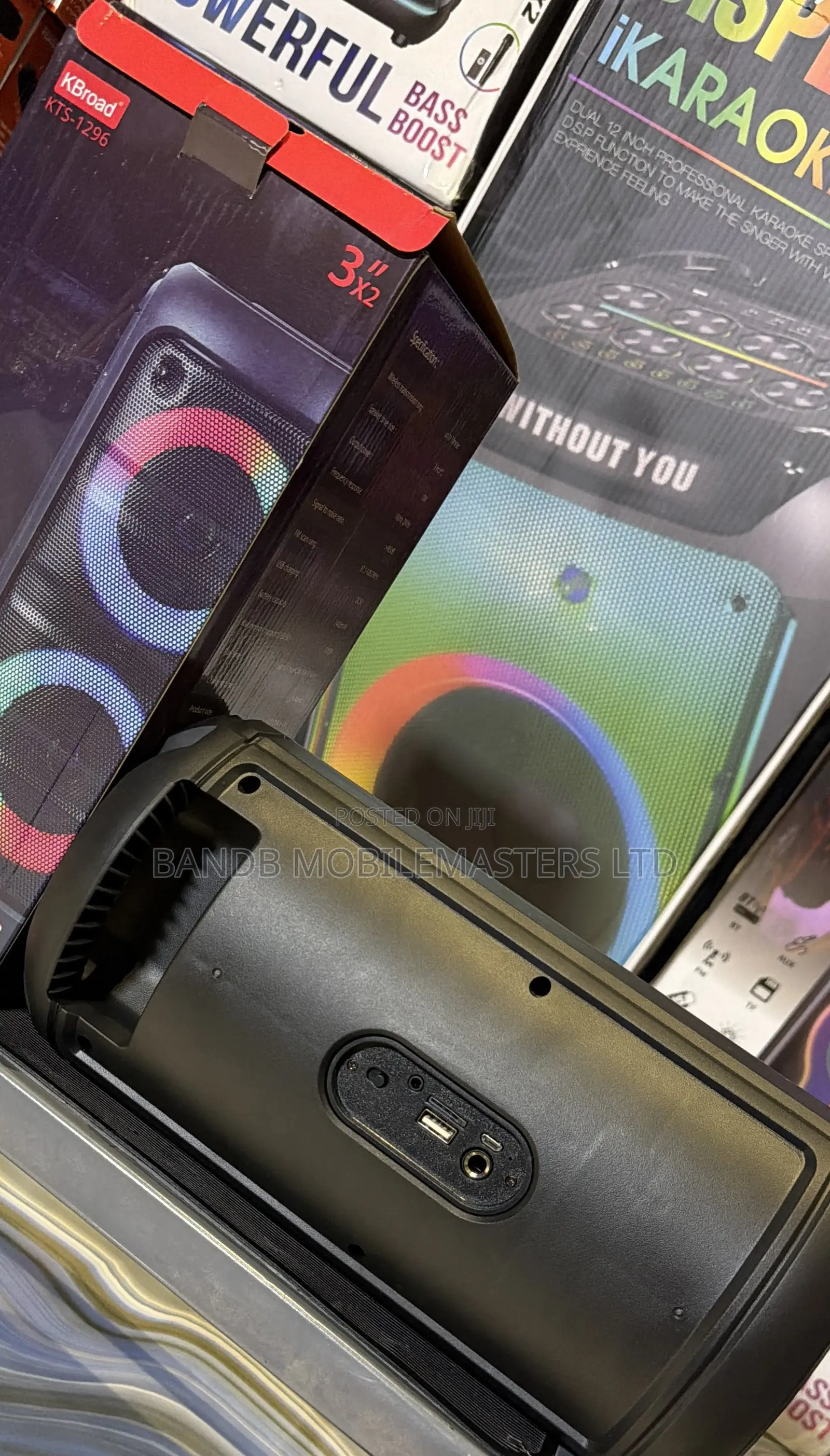KBroad Wireless Speaker –Bluetooth, FM, USB, TF, RGB Lights